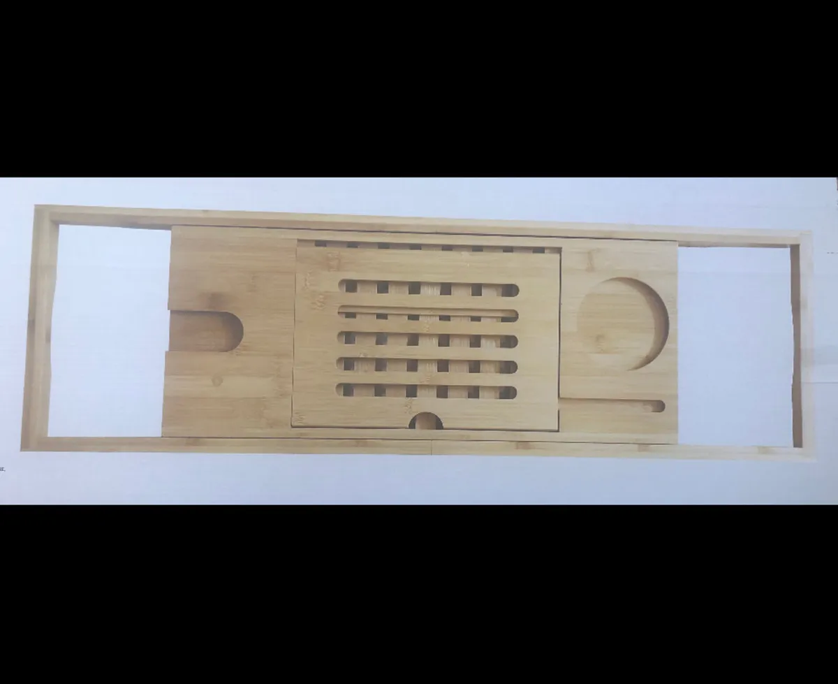 Extendable Bath Tray Tidy Caddy Shelf - Image 2