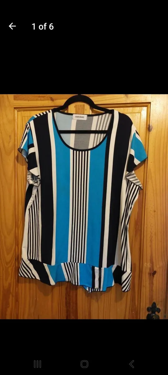 Gerard navy and blue strip ladies top (free post) - Image 1
