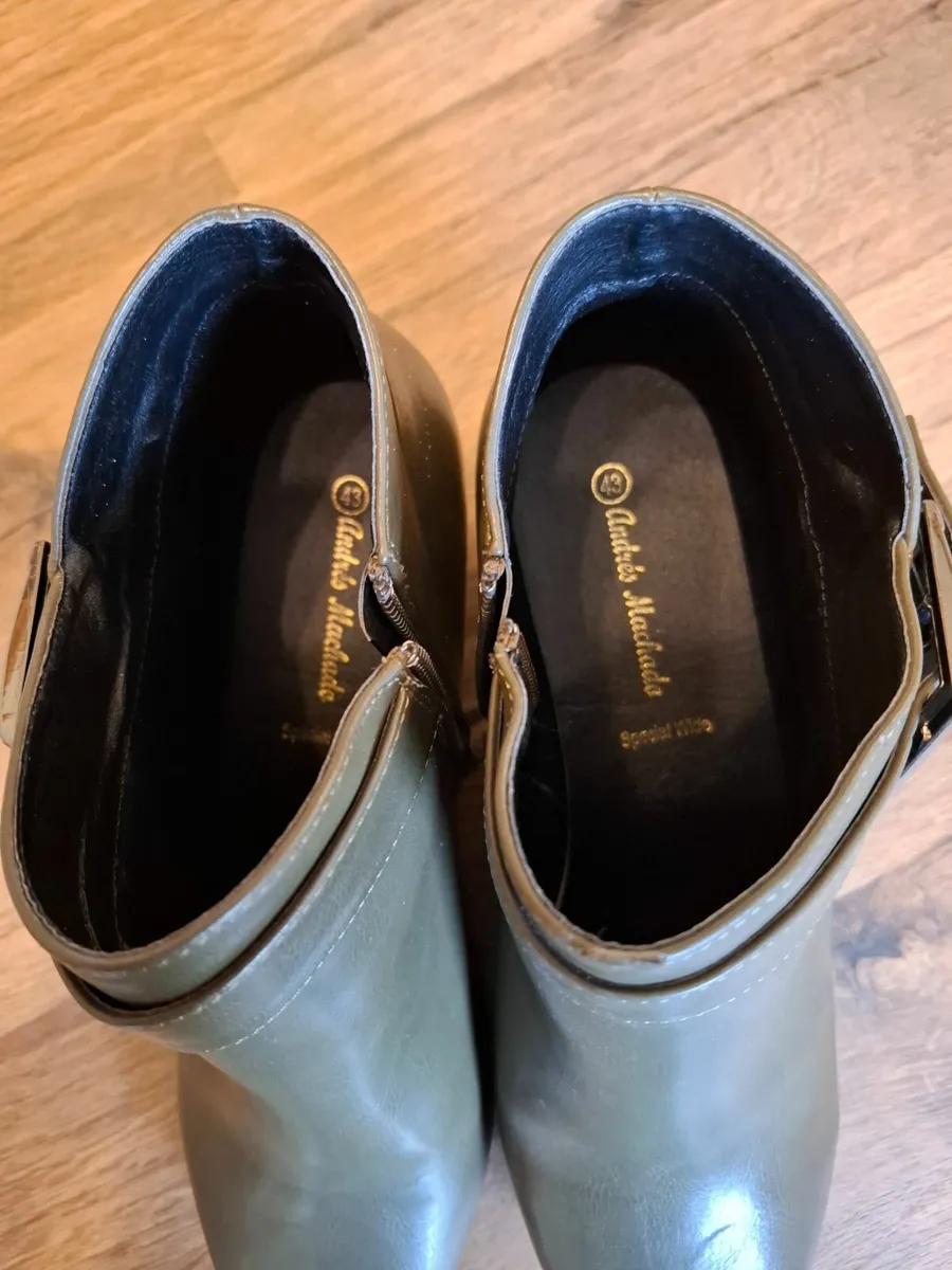 Ankle boots, green size 43 wide - Image 2