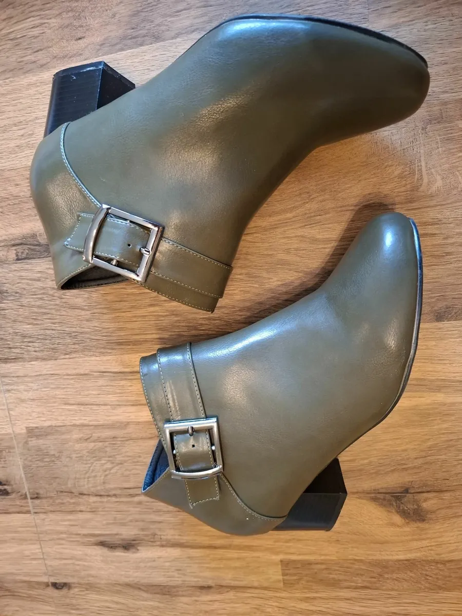 Ankle boots, green size 43 wide - Image 3