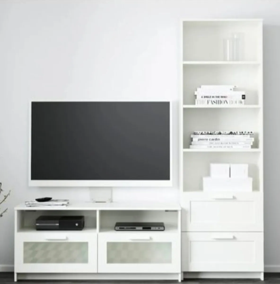 IKEA TV & Tall storage units ( combo) white - Image 1