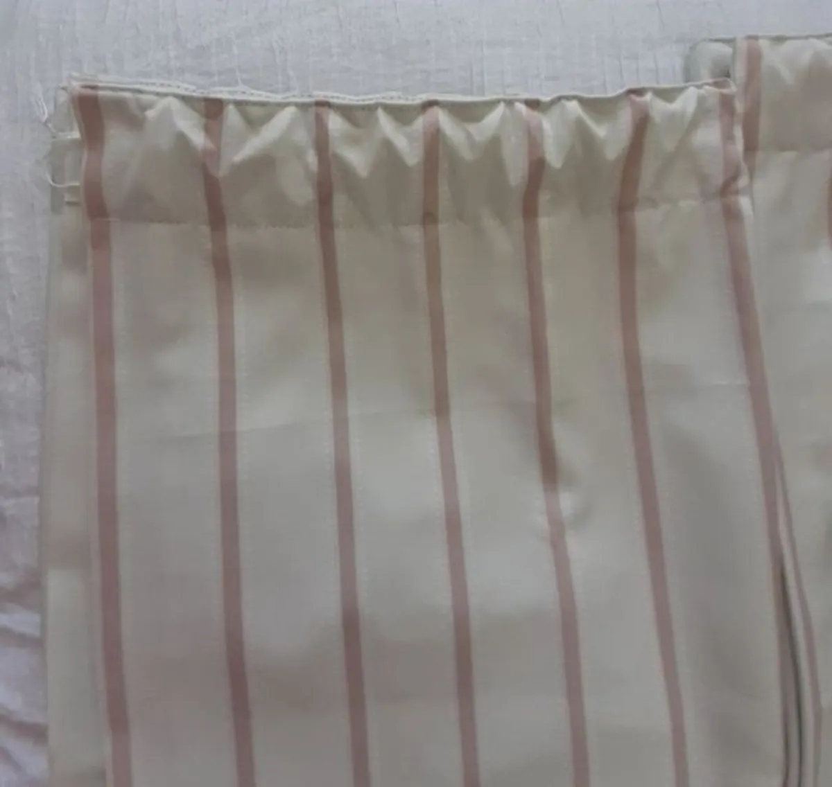 Twill Stripe Blush Curtains - Image 4