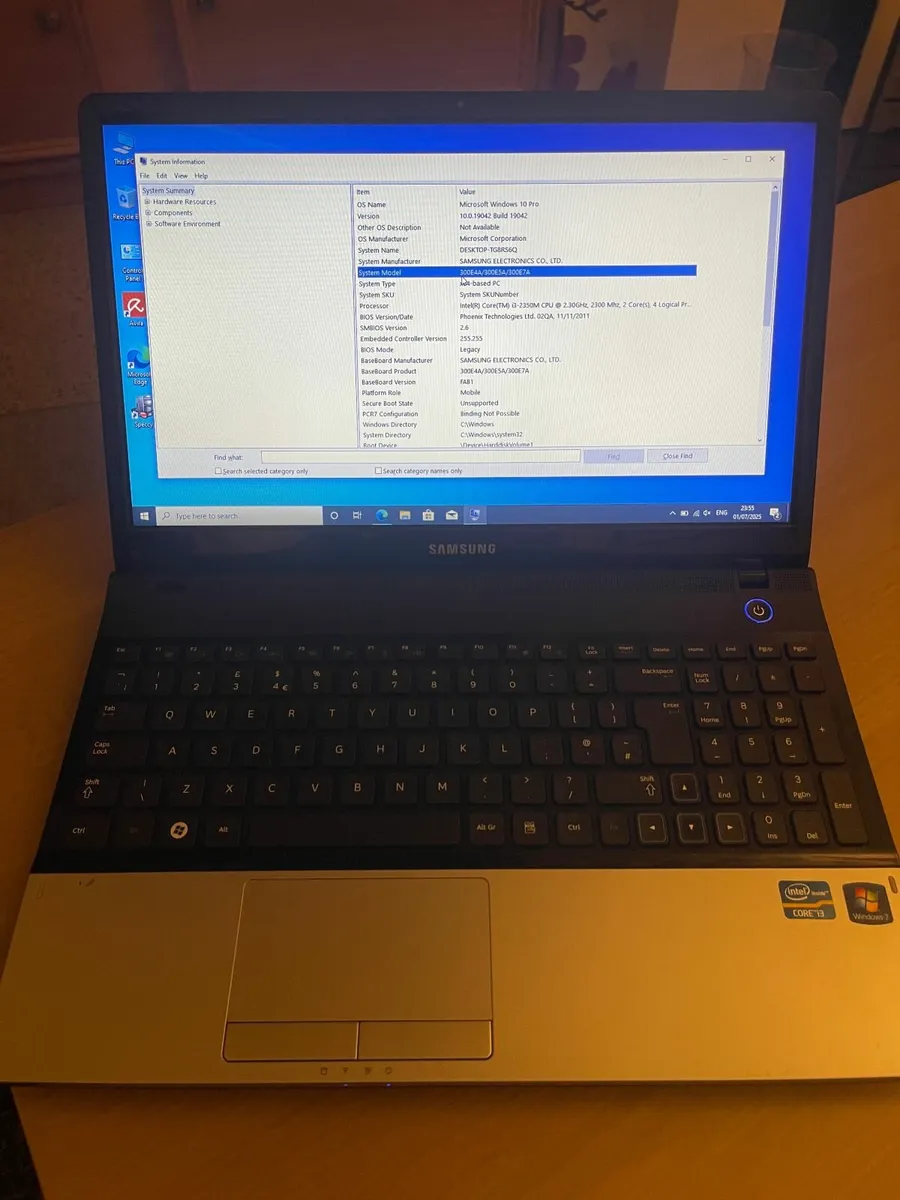 Samsung E300-i3 CPU-16GB Ram-240GB SSD - Image 1