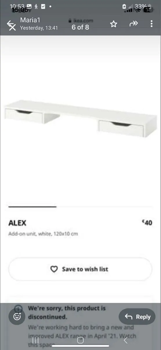Ikea AlexDesk Add on - Image 3