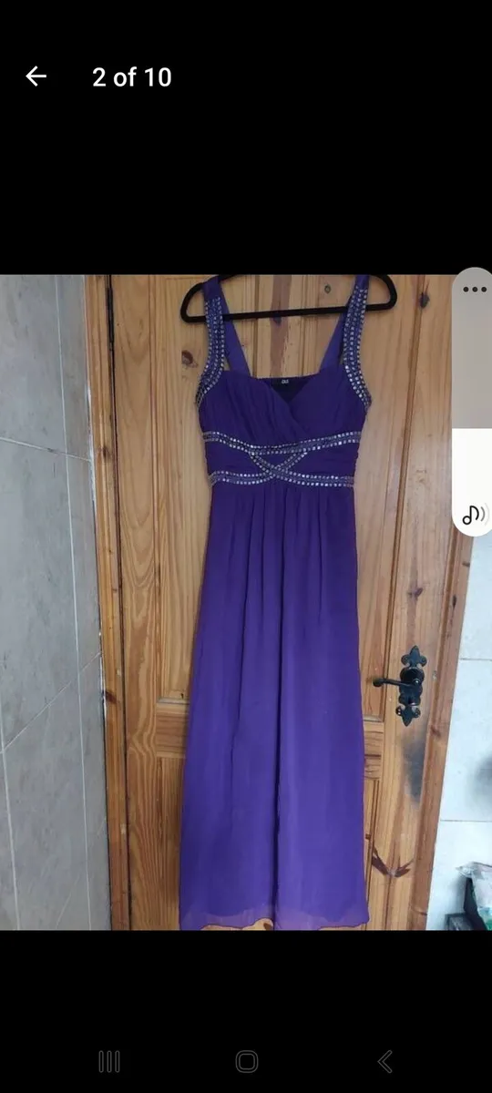 Quiz purple maxi/debs dress (free postage) - Image 1