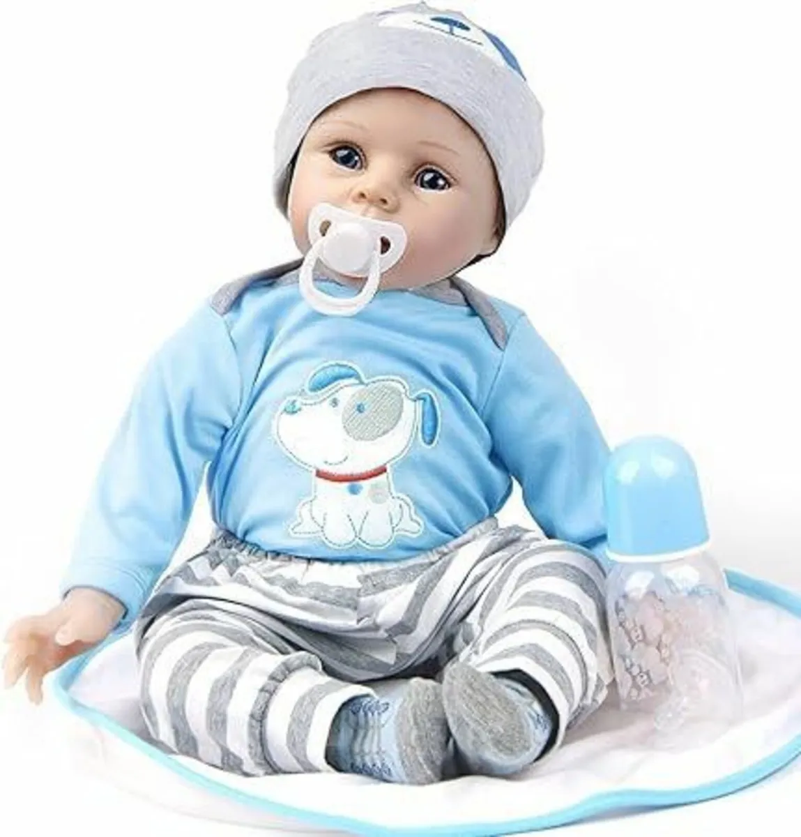 Reborn Baby Doll, 55 cm Handmade Lifelike Vinyl Ba - Image 3