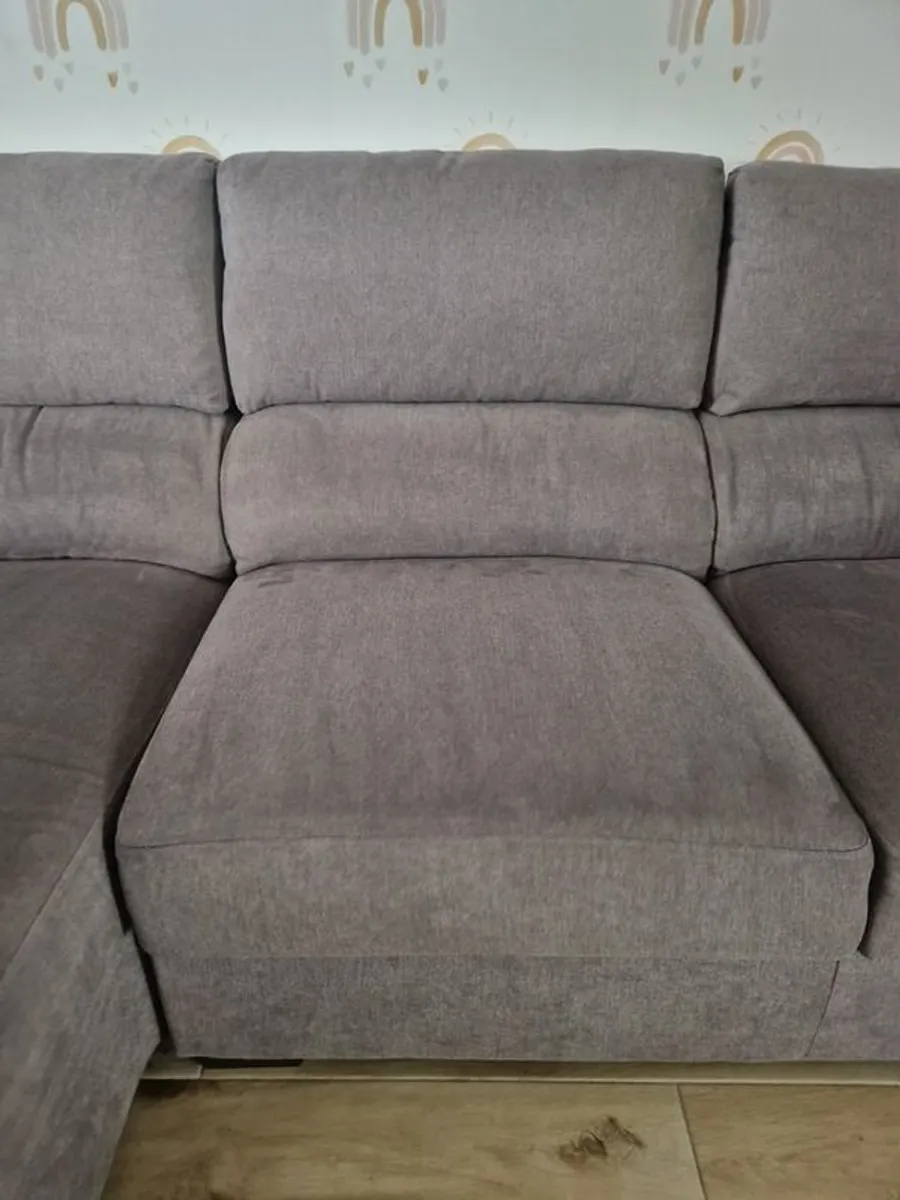 Grey Left Hand Chaise Couch - Image 3