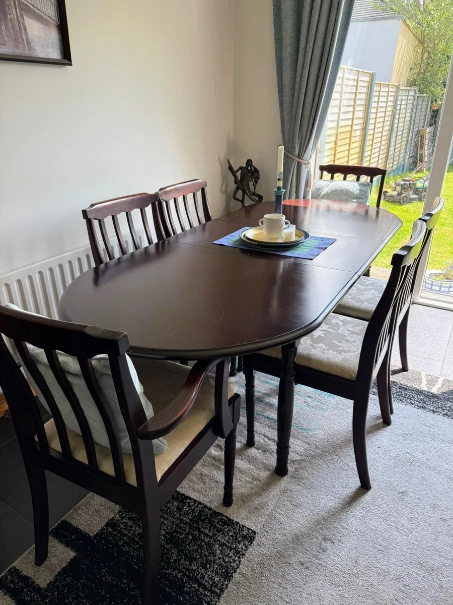Dining Table and 6 Chairs - Image 1