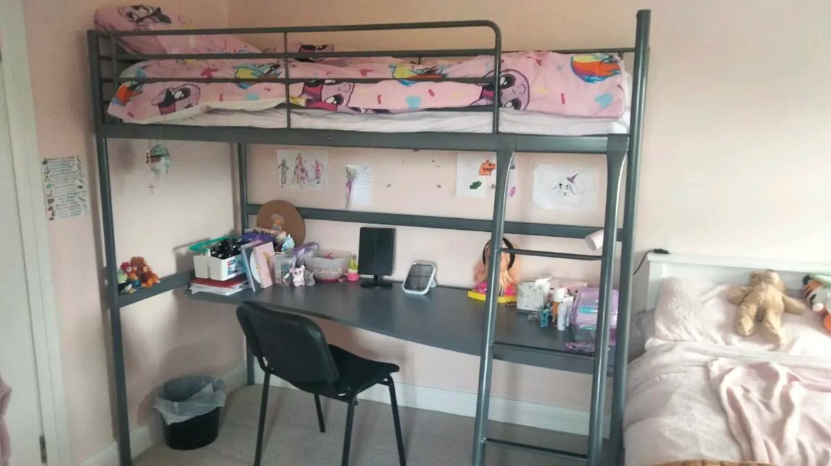Bunk Bed and Desk - Image 1