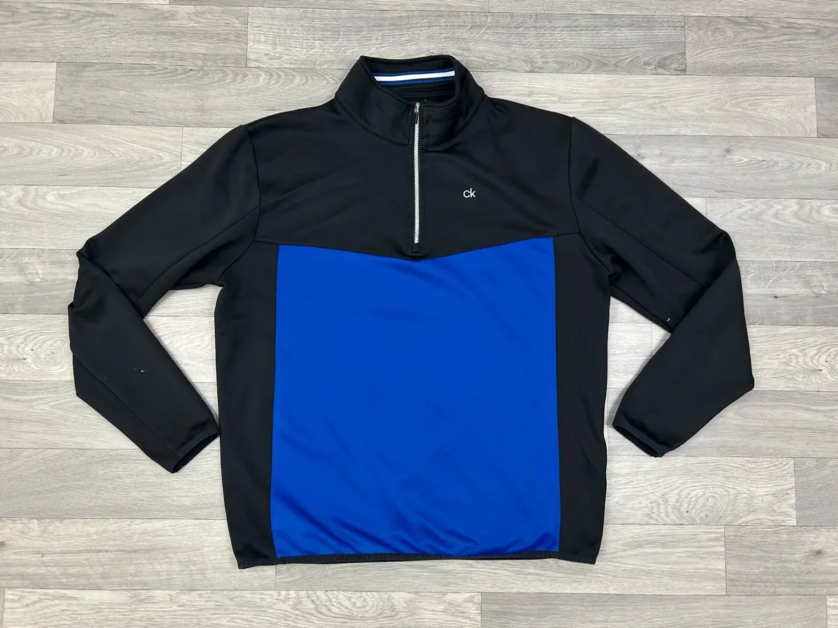 CK Calvin Klein Golf Half Zip Jumper Mens XL - Image 1