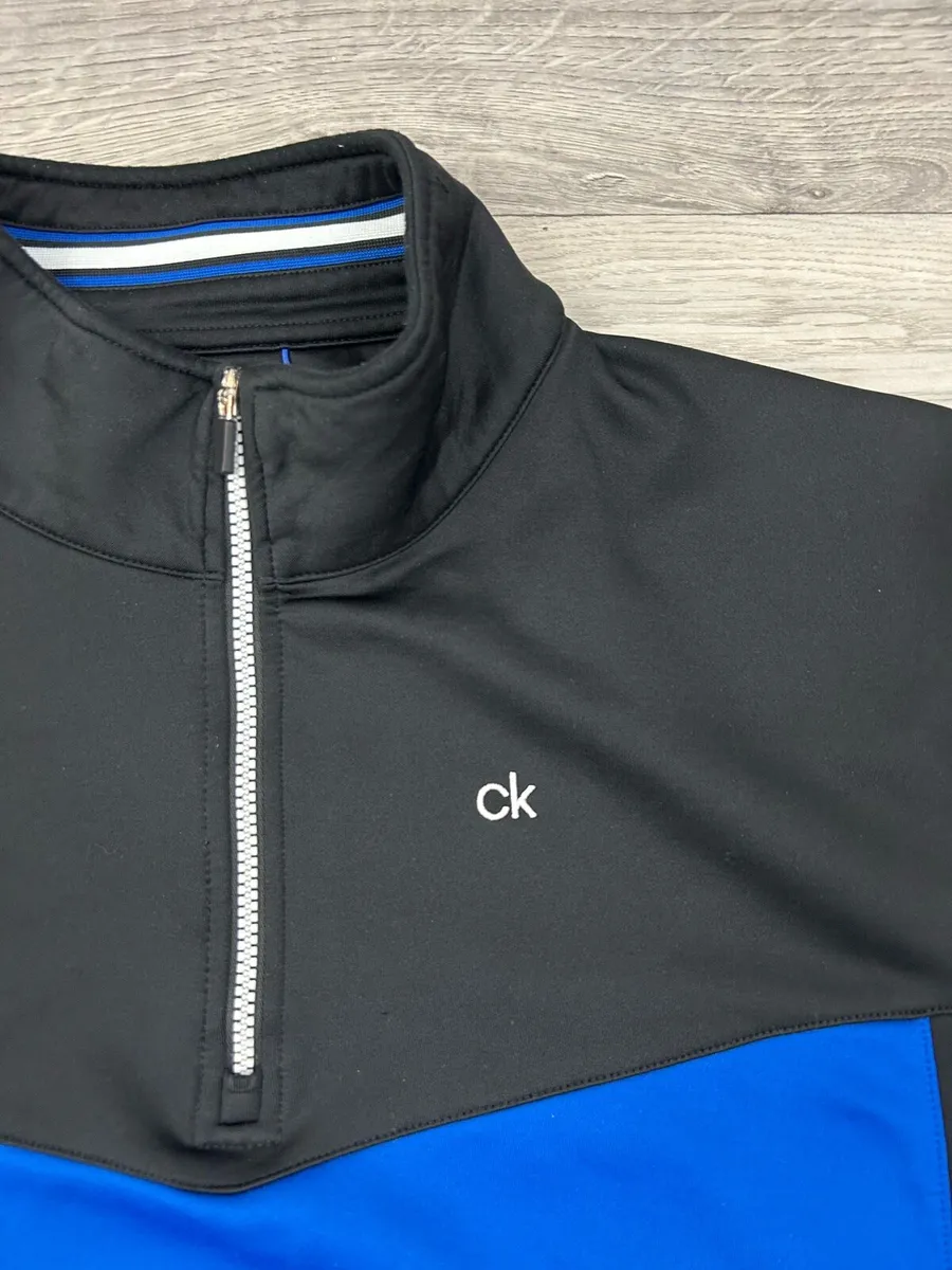 CK Calvin Klein Golf Half Zip Jumper Mens XL - Image 3