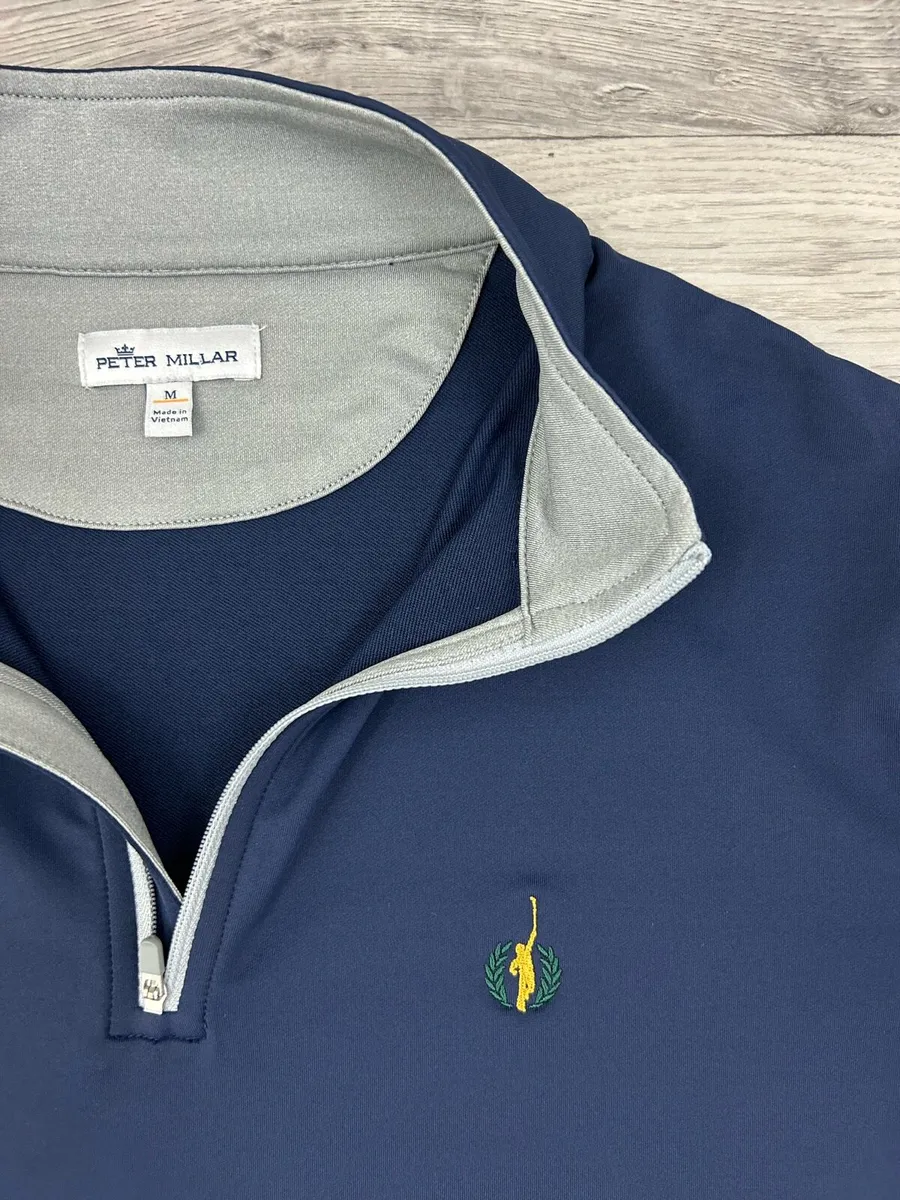 Peter Millar Half Zip Golf Jumper Mens Medium - Image 3