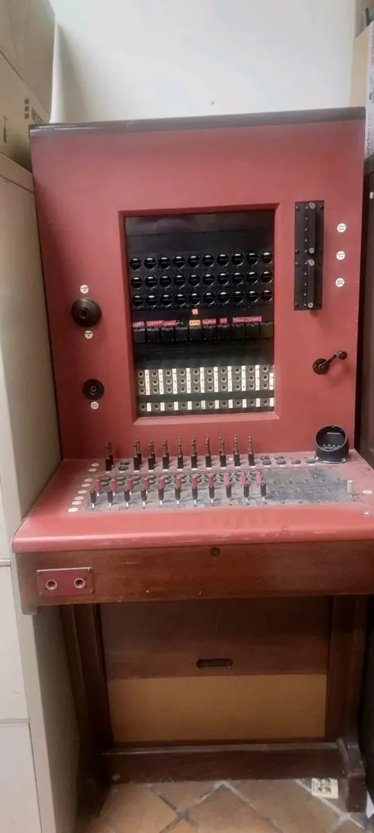 Old Telephones and old switchboard - Image 1