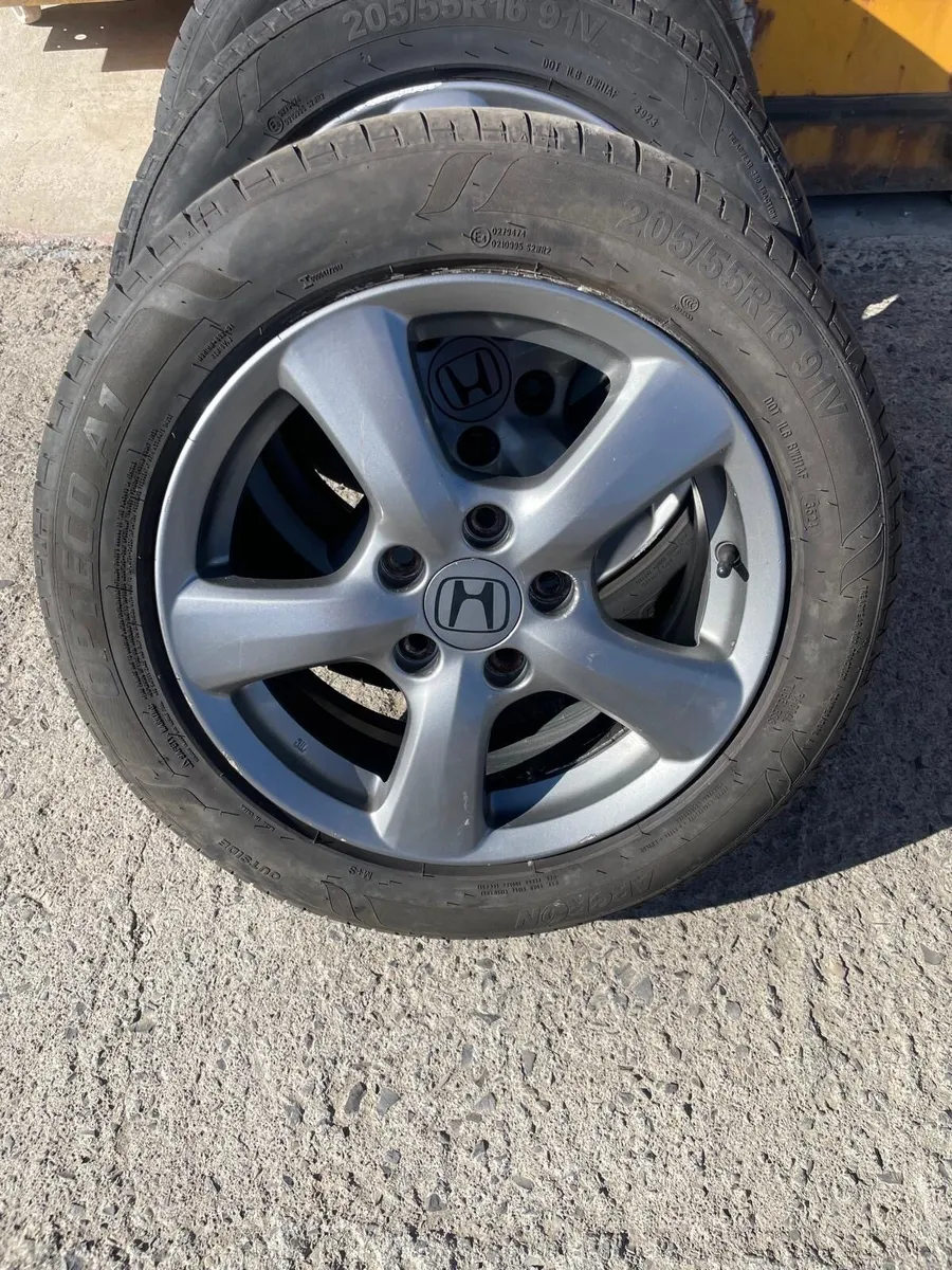 Honda Civic/Accord; Alloy Wheels&Tyres 205/55R16 - Image 1