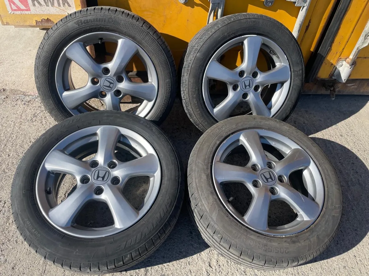 Honda Civic/Accord; Alloy Wheels&Tyres 205/55R16 - Image 2