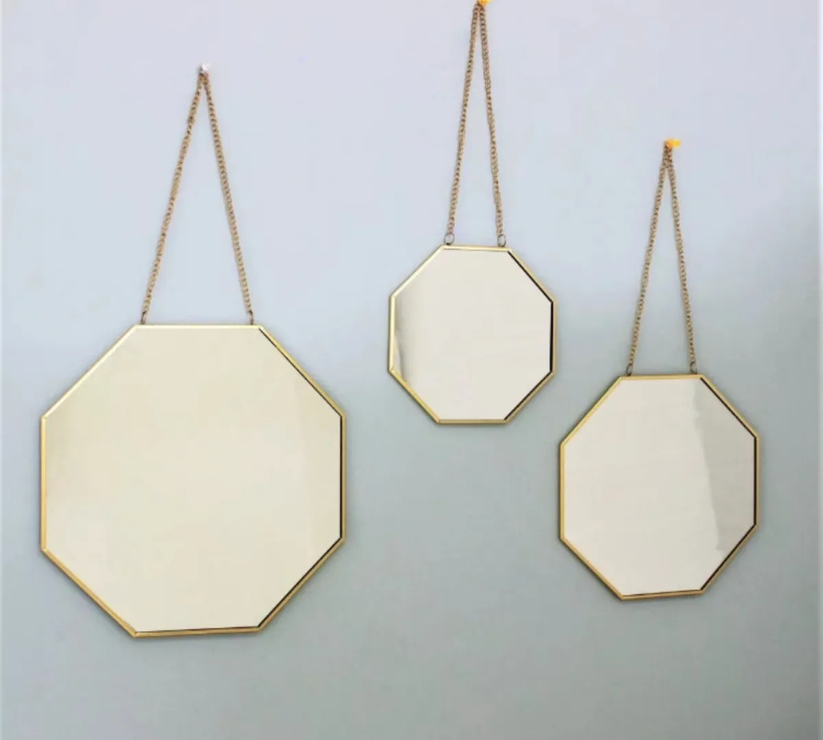 Set of 3 Octagonal Mirrors NEW - Image 1