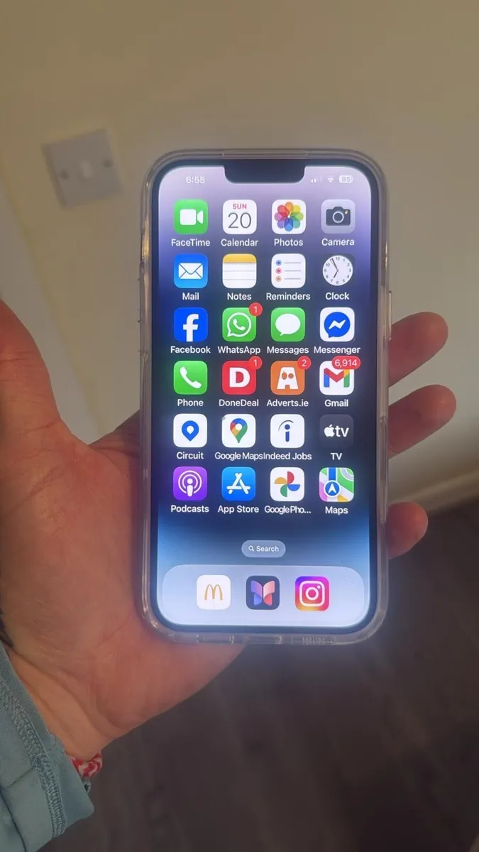 iPhone 14 Plus purple 28GB mint condition sim free - Image 2