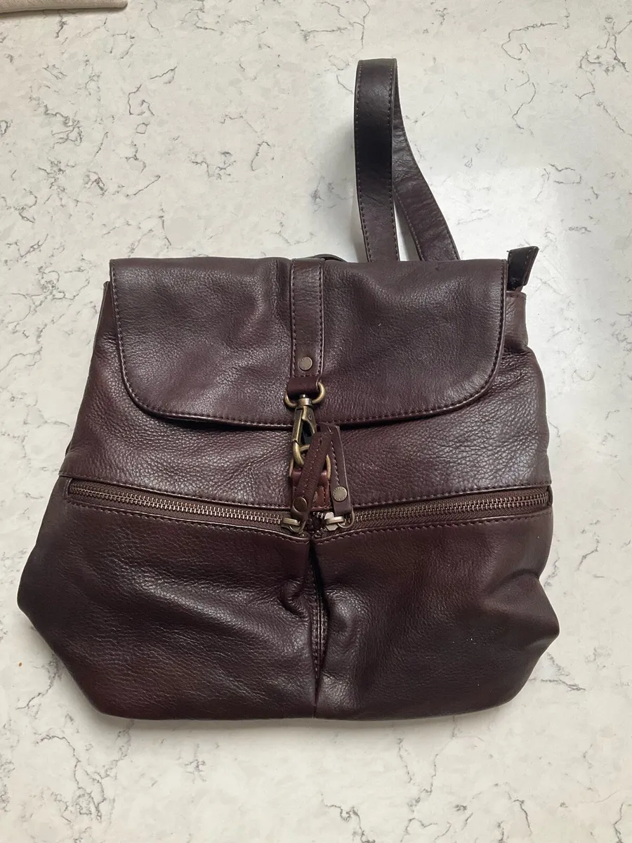 Fat Face Leather Bag - Image 1