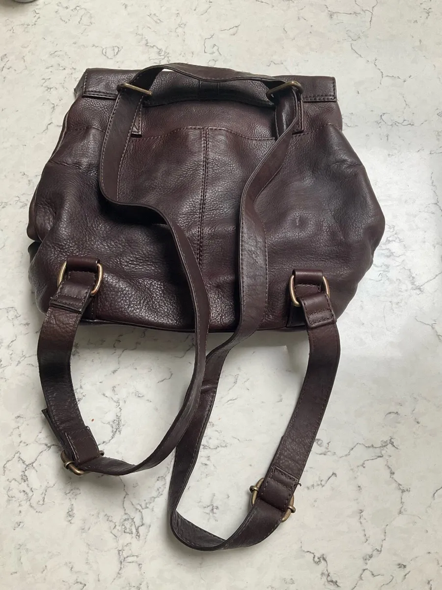 Fat Face Leather Bag - Image 2