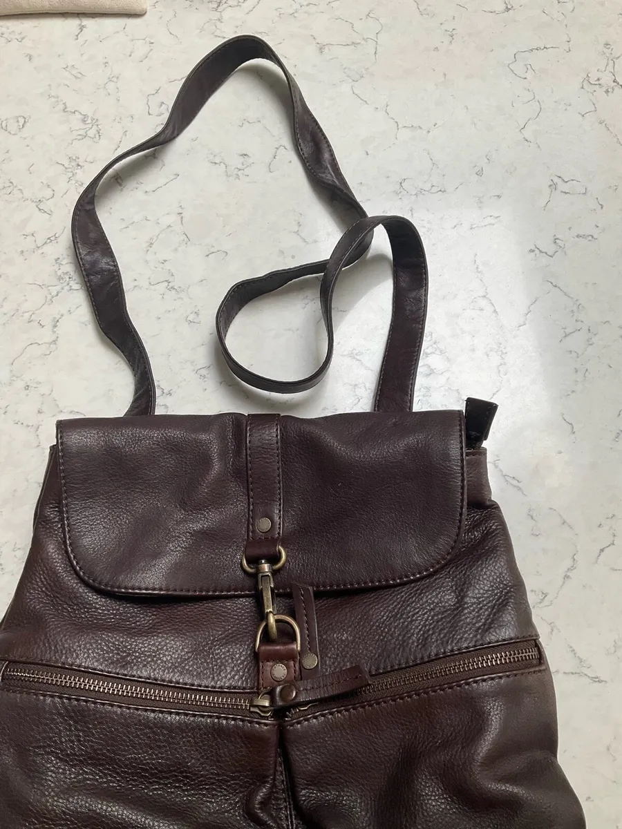 Fat Face Leather Bag - Image 3