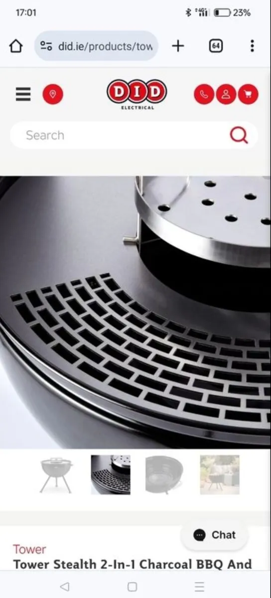 Tower Stealth 2-In-1 Charcoal BBQ And Fire Pit - Image 2