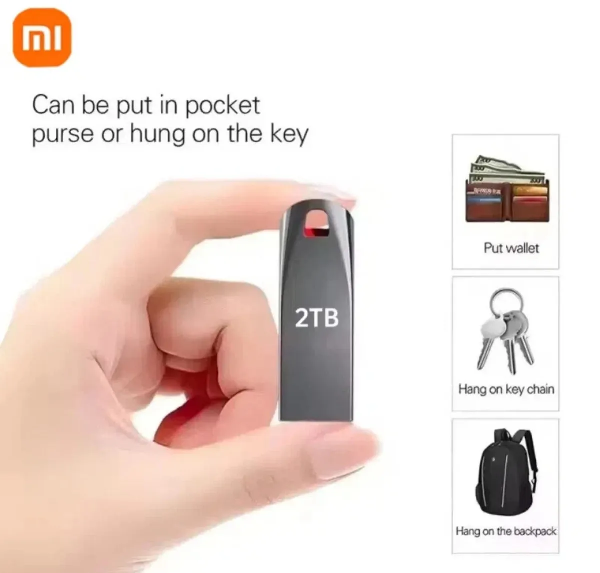 2TB USB 3.0 Memory Stick Metal Flash Pen Drive - Image 3