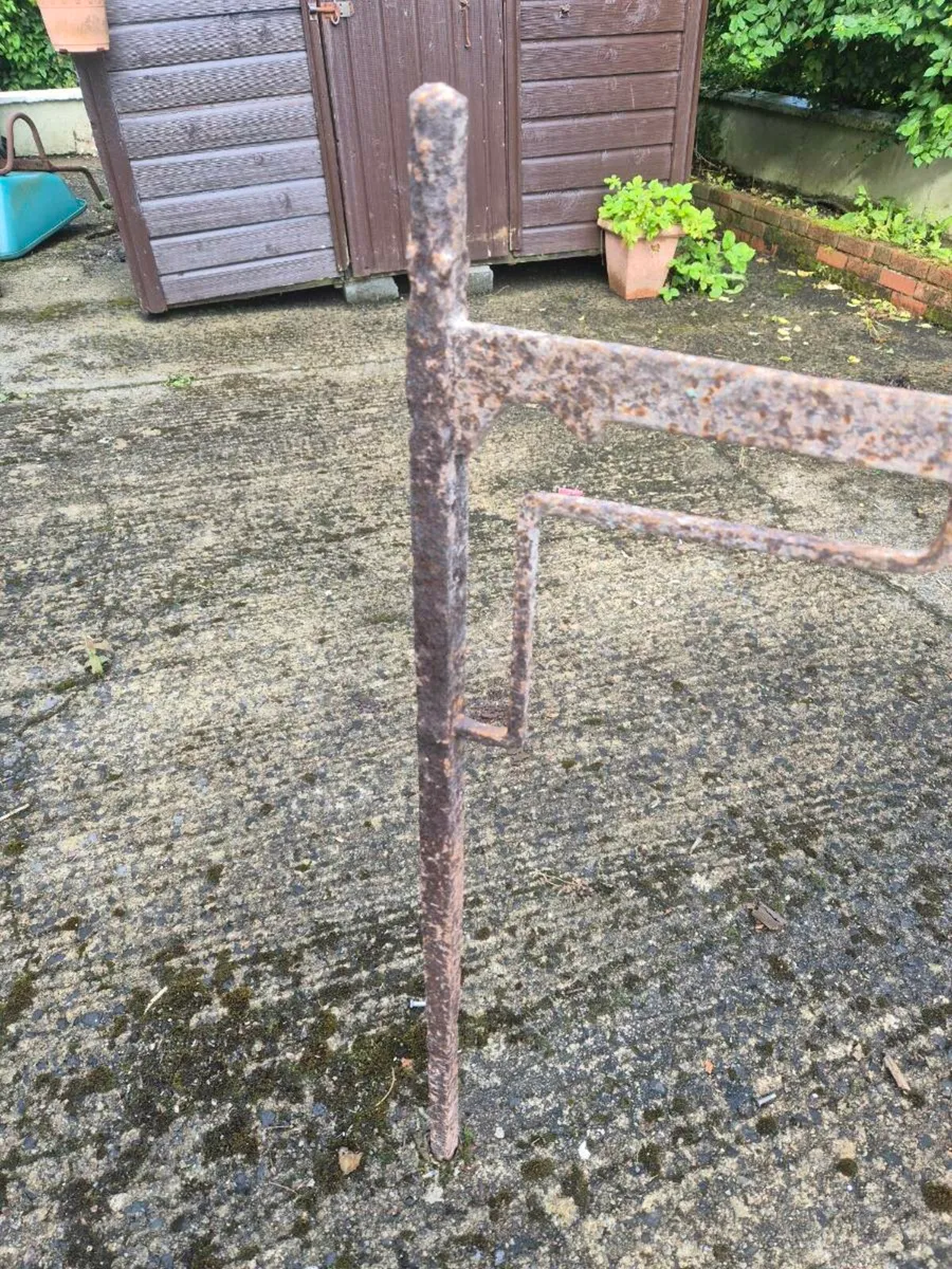 Antique fire crane and pot hooks - Image 3