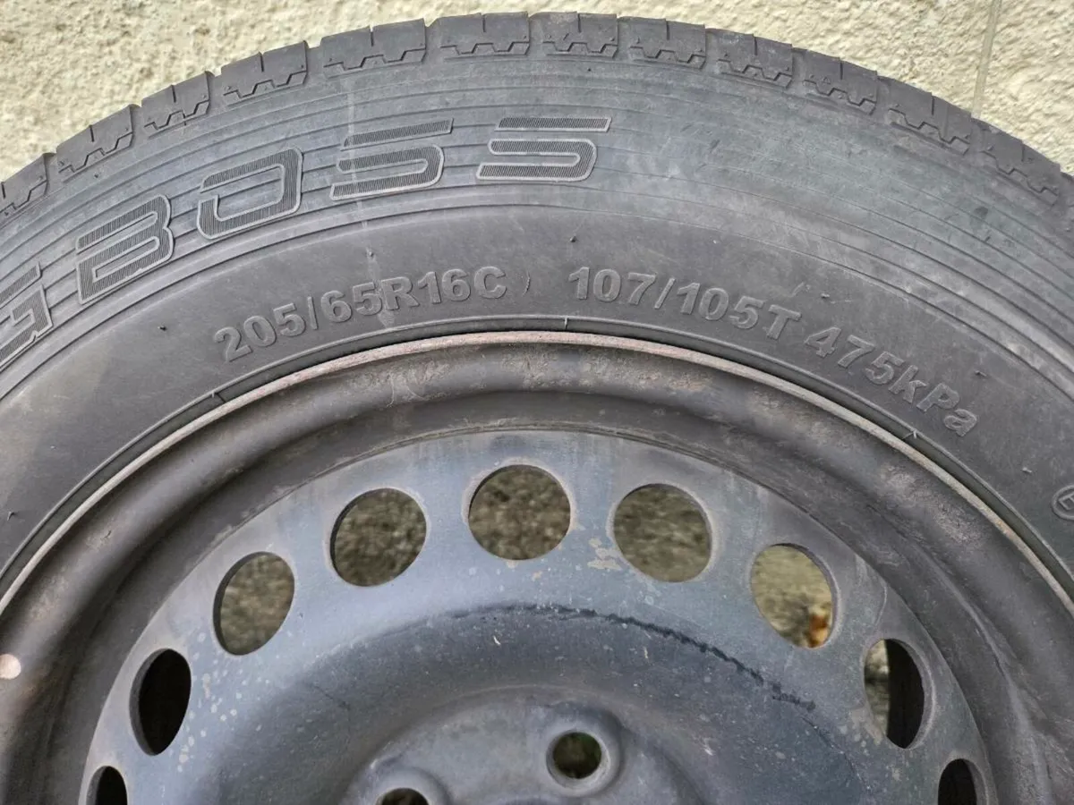 Vw Transporter Steel Rims & Tyres - Image 1