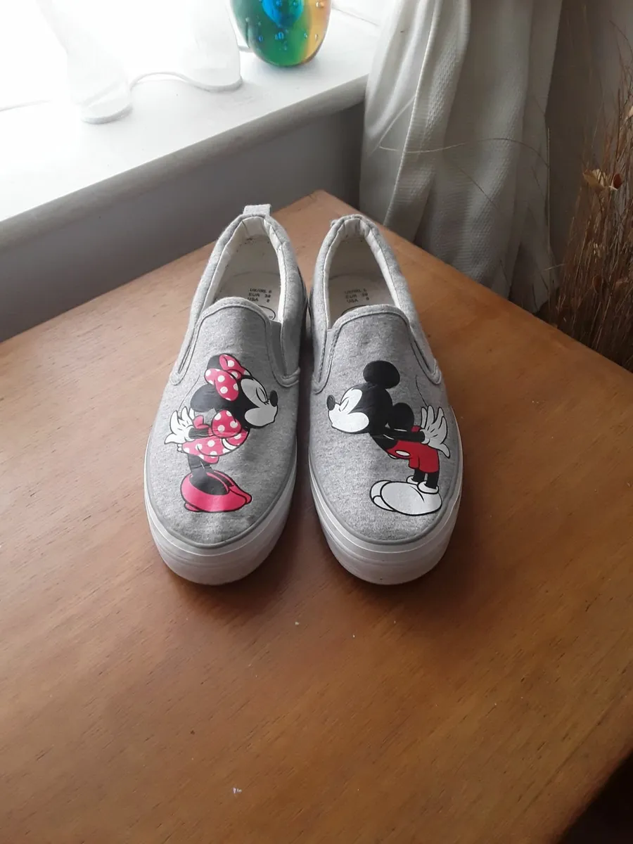 Ladies trainers Mickey and Minnie Mouse