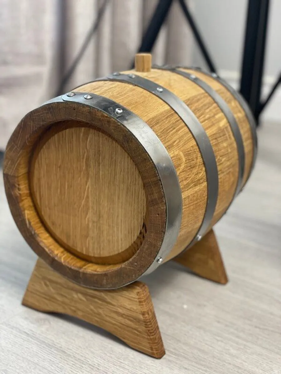Premium 5L Oak Barrel with Glass Bottom A Perfect Gift & Home Bar Essential - Image 2