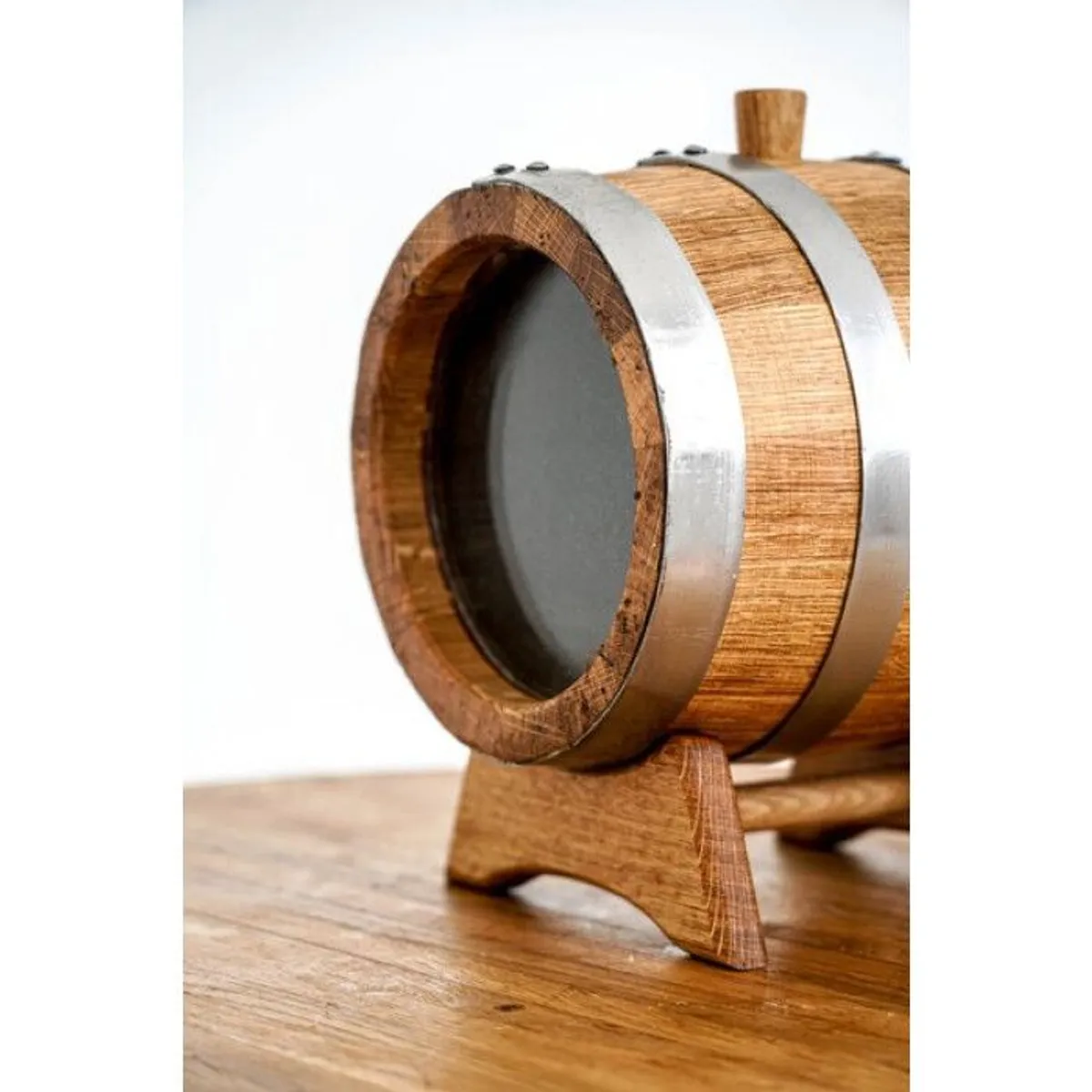 Premium 5L Oak Barrel with Glass Bottom A Perfect Gift & Home Bar Essential - Image 3