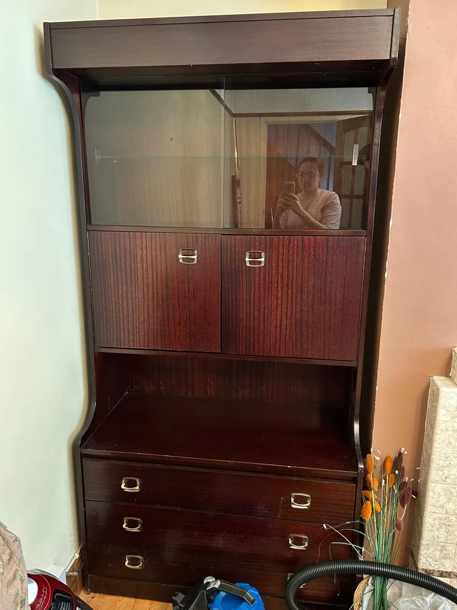 Vintage mahogany cabinets - Image 2