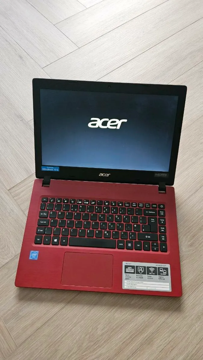 Acer Aspire 1 Laptop - Red - Image 2