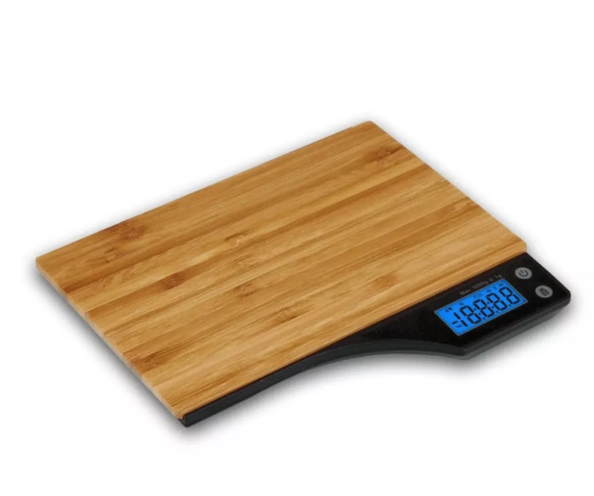 5kg Bamboo Wooden Digital LCD Electronic Scales