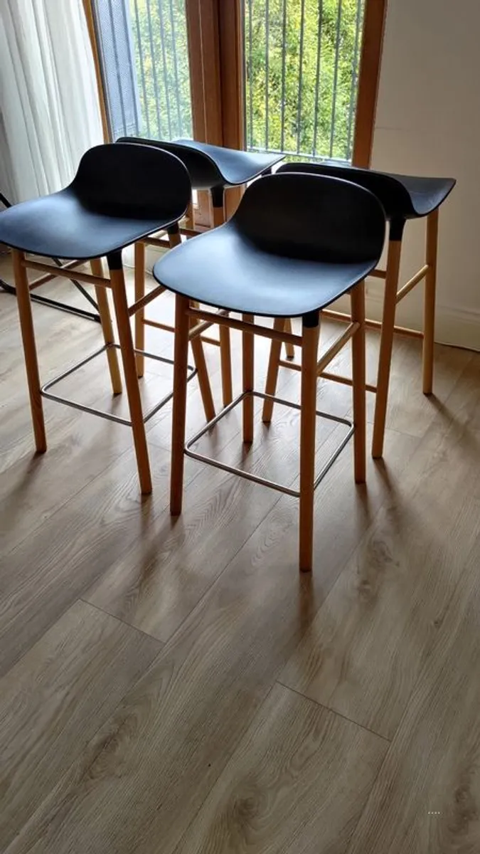Normann Copenhagen Form Barstools and Cafe Table Set - Image 4