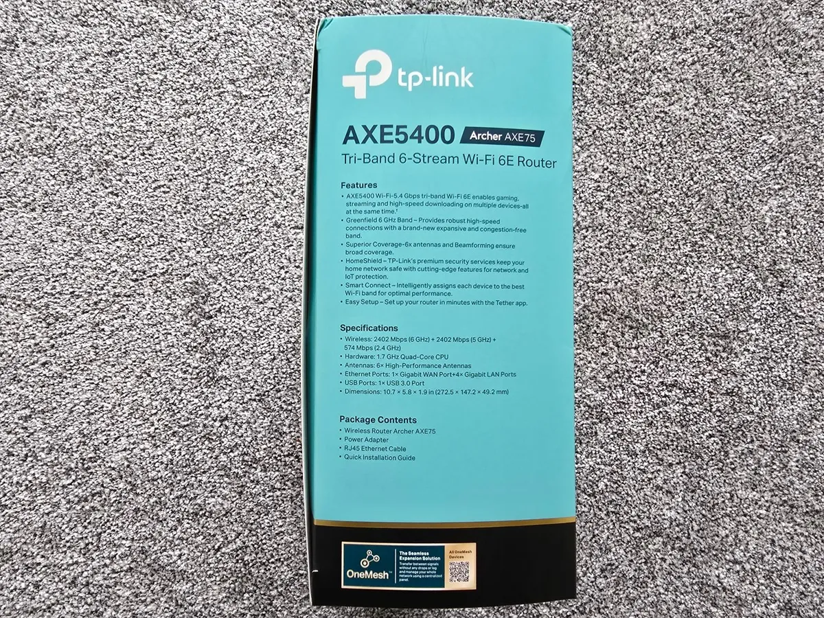 TP-Link Archer AXE75 AXE5400Mbps WiFi 6E Router - Image 4