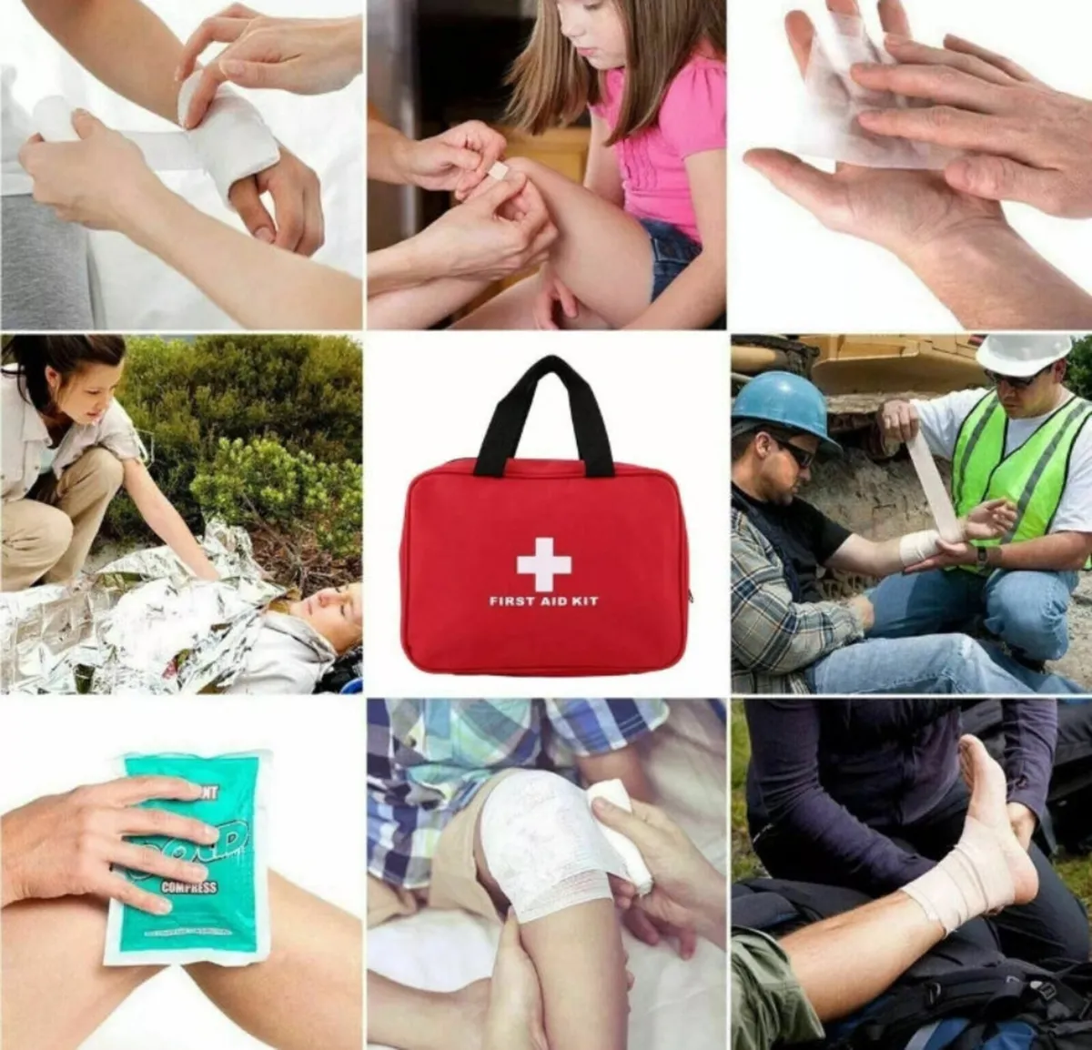 106 Piece First Aid Kit for Travel Car Work Home - Image 4