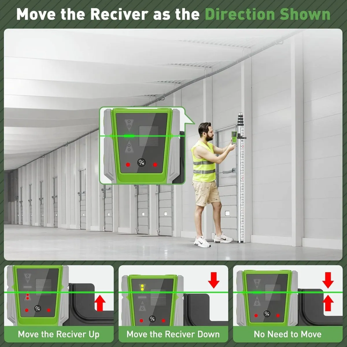 new laser level receiver detector 60m/196ft. - Image 4