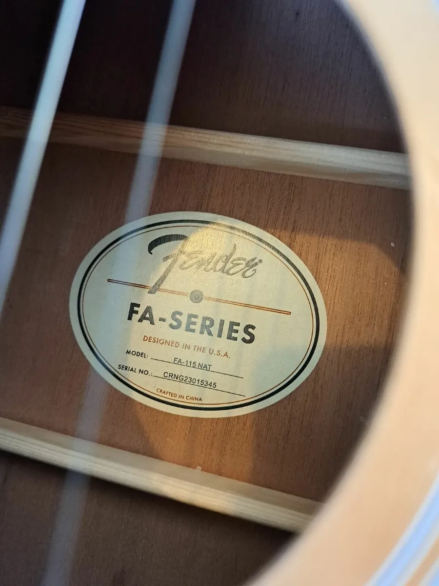 Acoustic Fender Guitar - Image 1