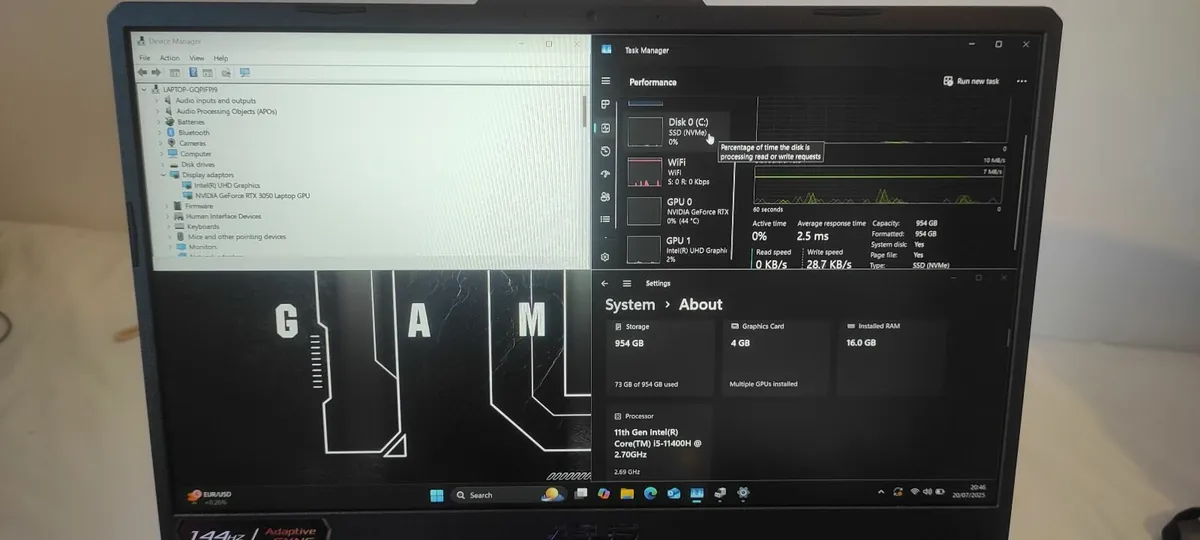 ASUS TUF Gaming F15 FX506HCB - 3050 / 144Hz / 1TB - Image 3