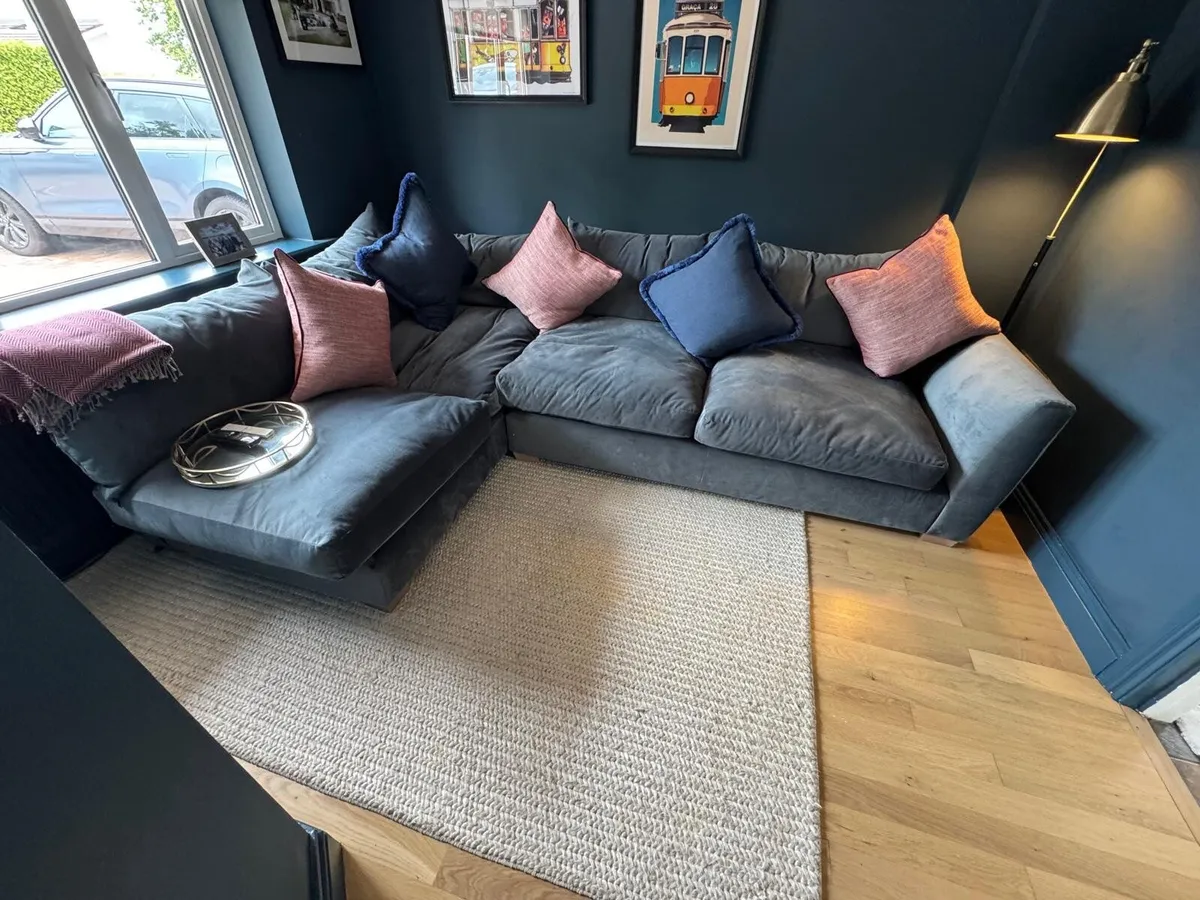 Diamond Furniture Corner Sofa - Like New - Image 1