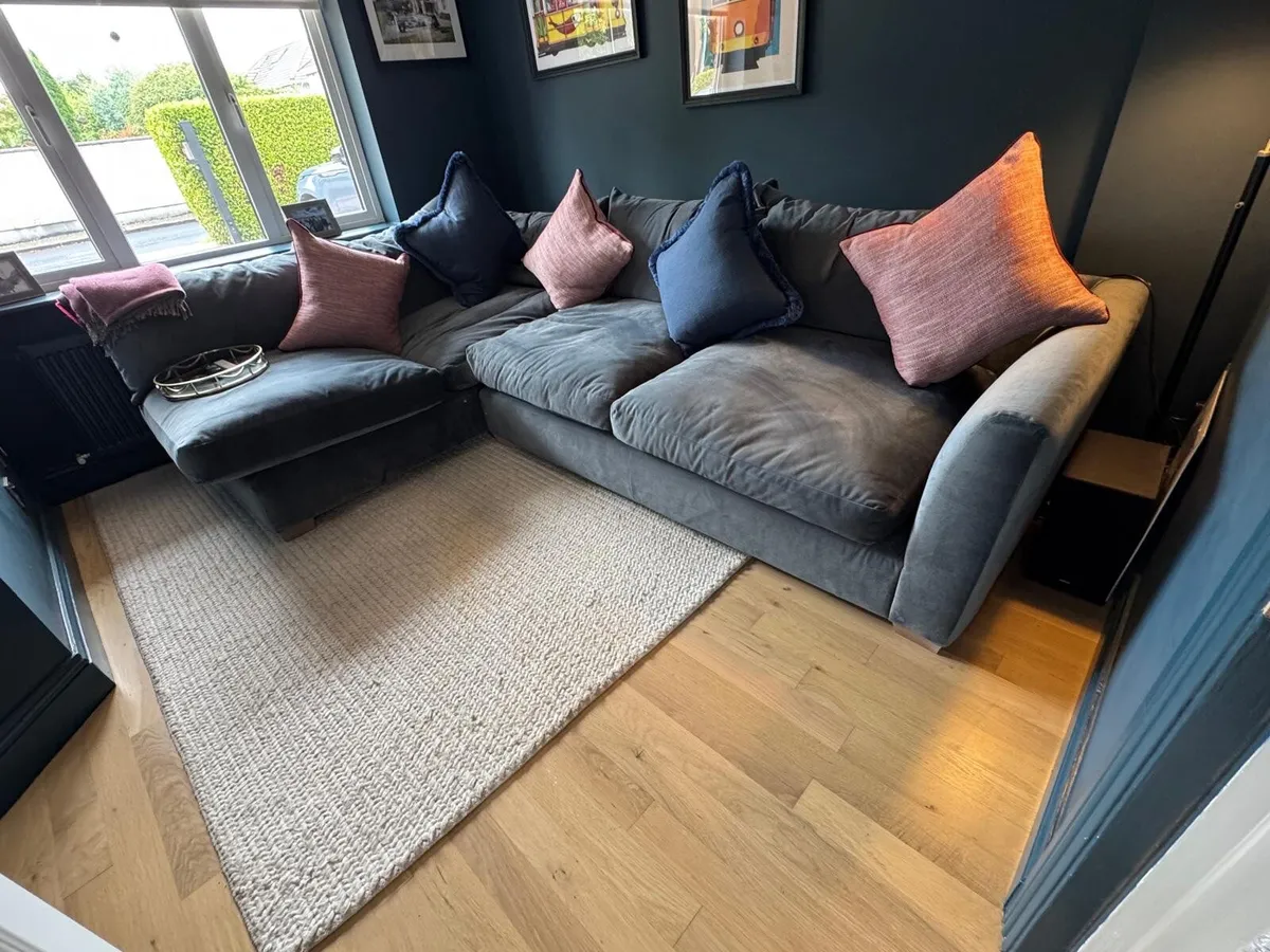Diamond Furniture Corner Sofa - Like New - Image 2