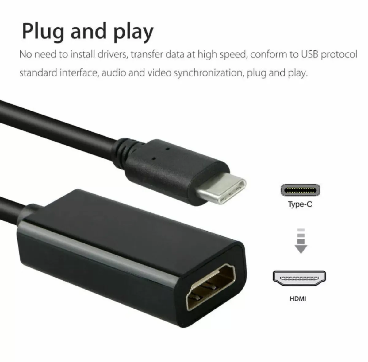 USB Type C to Female HDMI Adapter NEW - Image 2