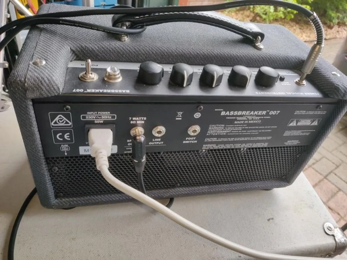 Fender Bassbreaker 007 & vintage HH 15" cab - Image 4