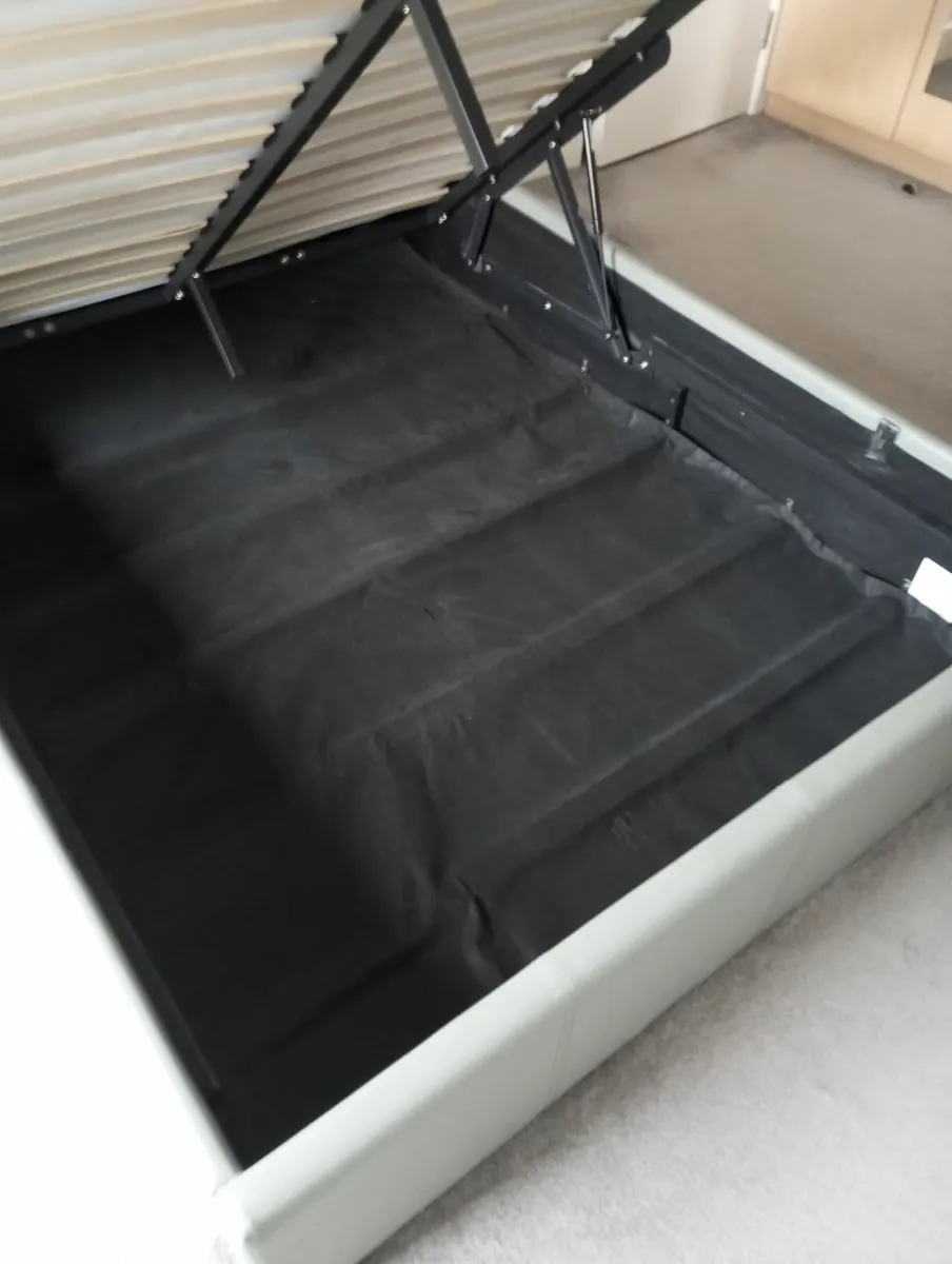double bed with a chest without a mattress - Image 2