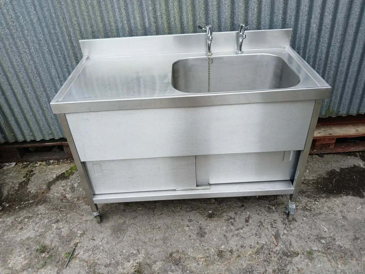 Stainless steel cabbinet sink unit delivered - Image 1
