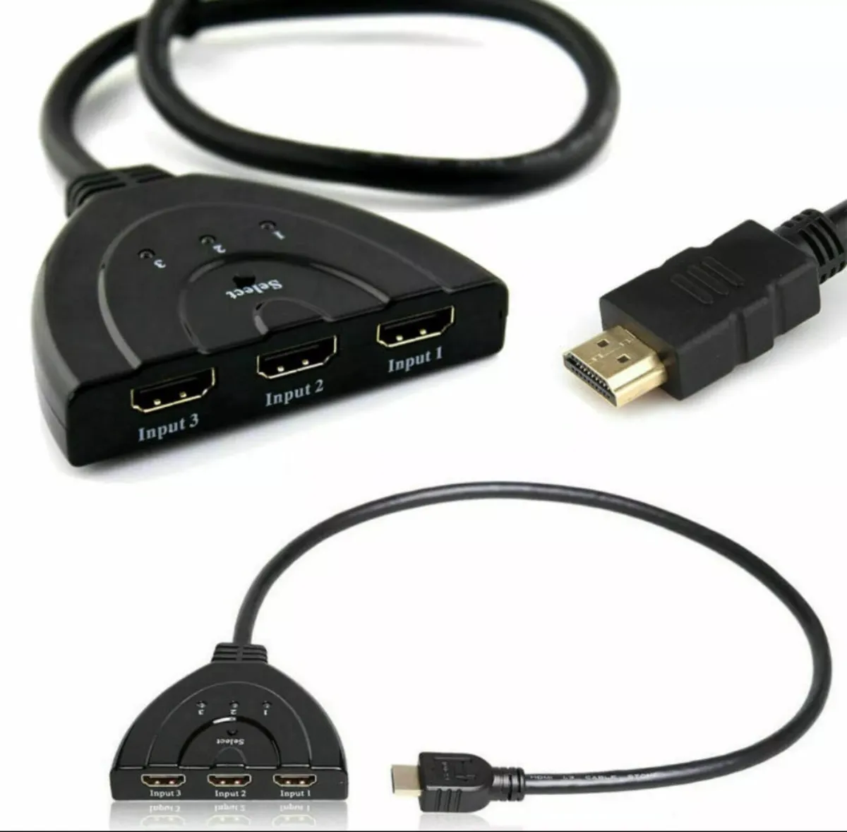 3 Port HDMI 4K Splitter Cable Multi Switcher - Image 3