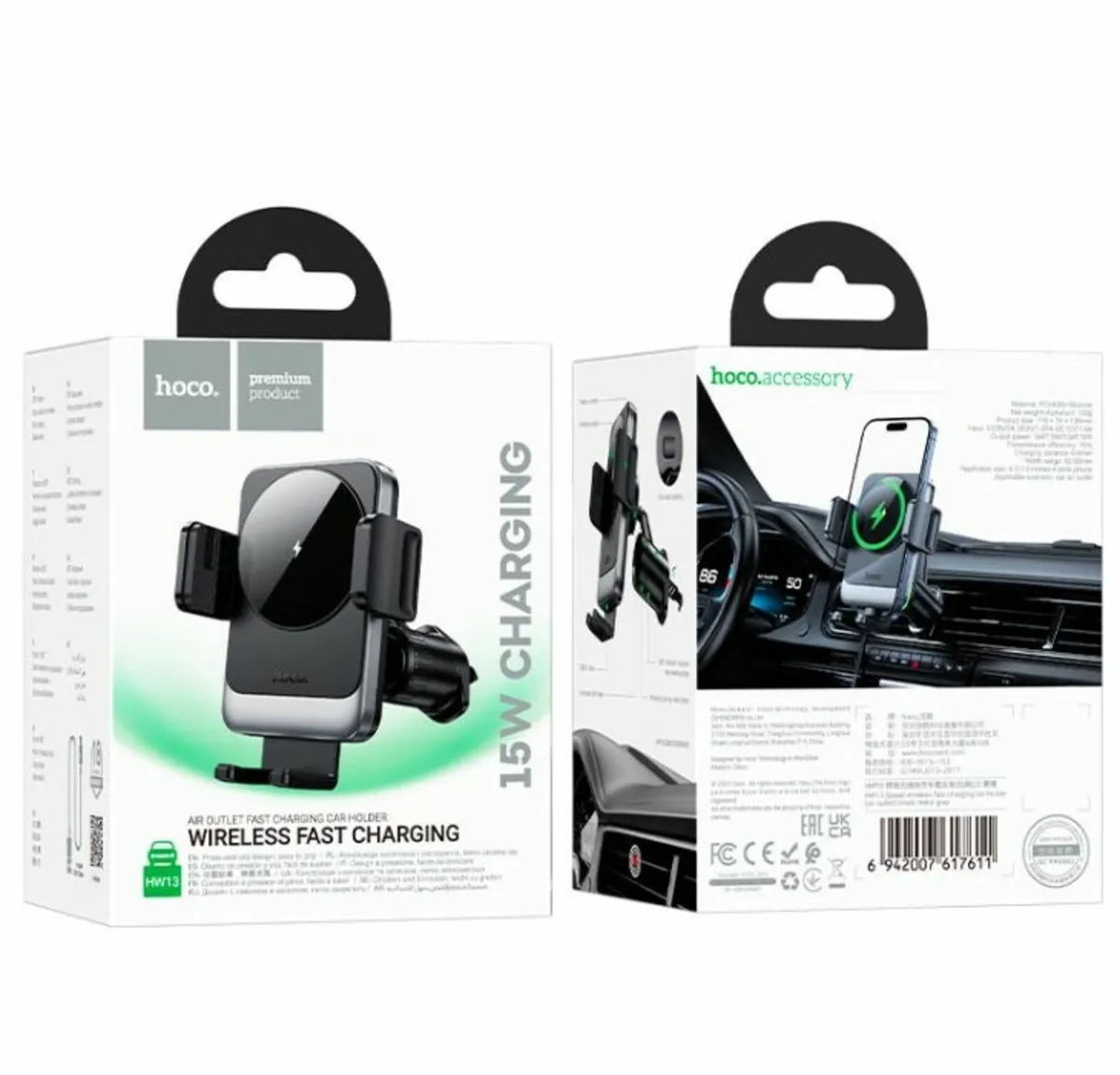 Wireless Charger Phone Holder for CAR HW13 - Image 2