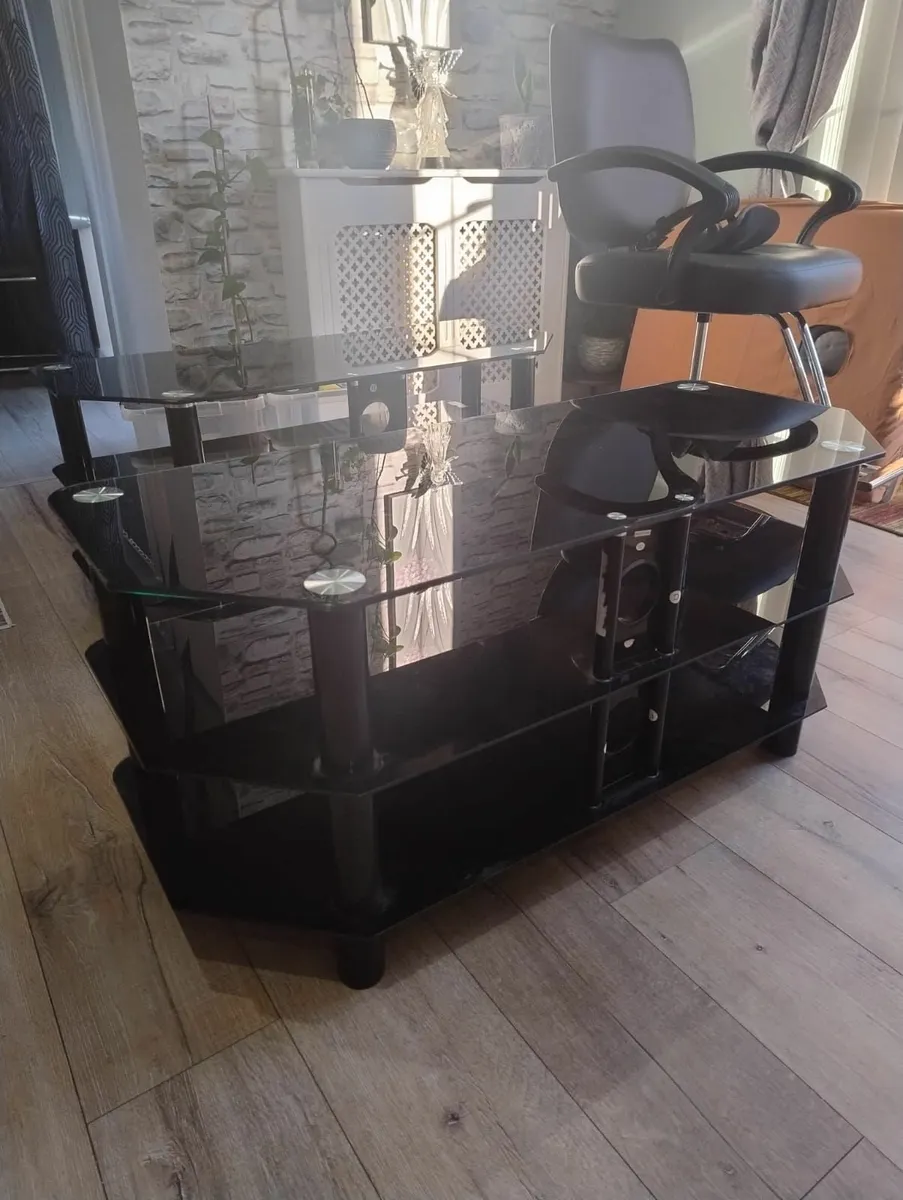 Glass TV stand for  upto 65 inches TV - Image 1