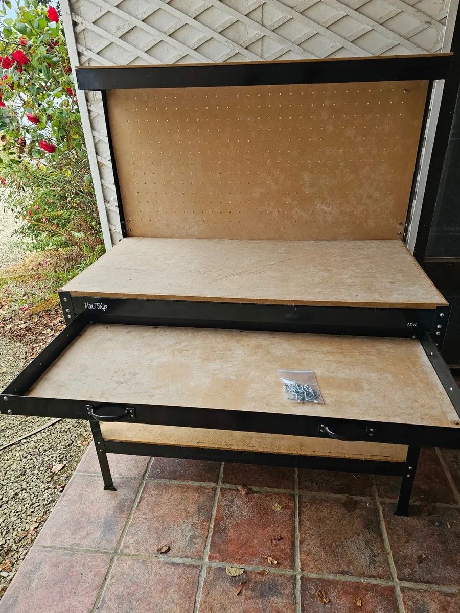 Workbench table with drawer carpentry work bench - Image 3